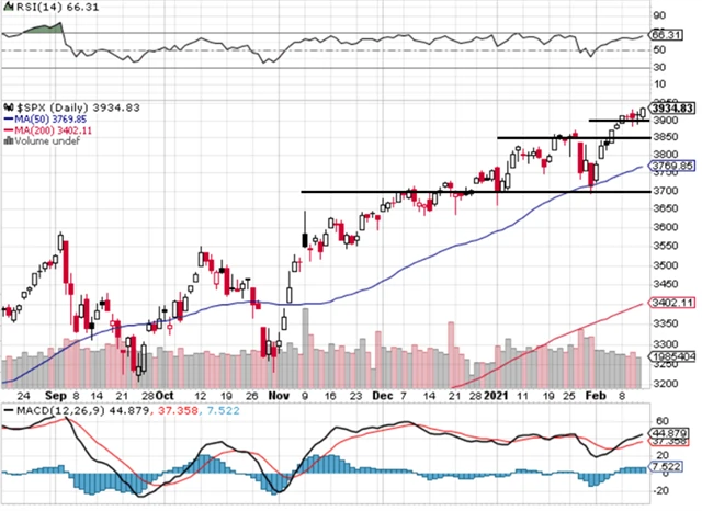 S&P 500 - technická analýza (12. 2. 2021, denní).png
