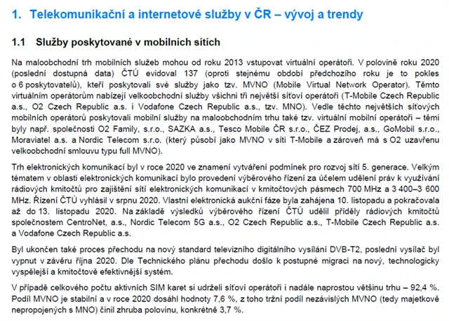 ČR telekomunikace 1