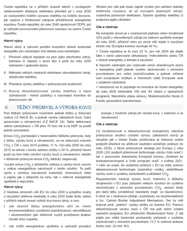 ČR Zelená dohoda 2