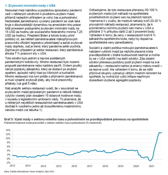 Důvody pro vyšší inflaci po pandemii - 1