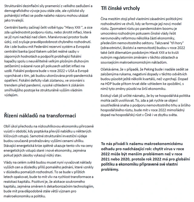 Fidelity výhled makro 2