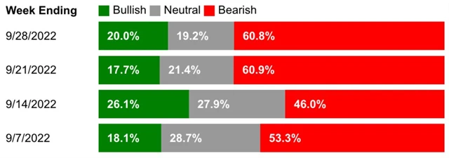 AAII - výsledky průzkumů