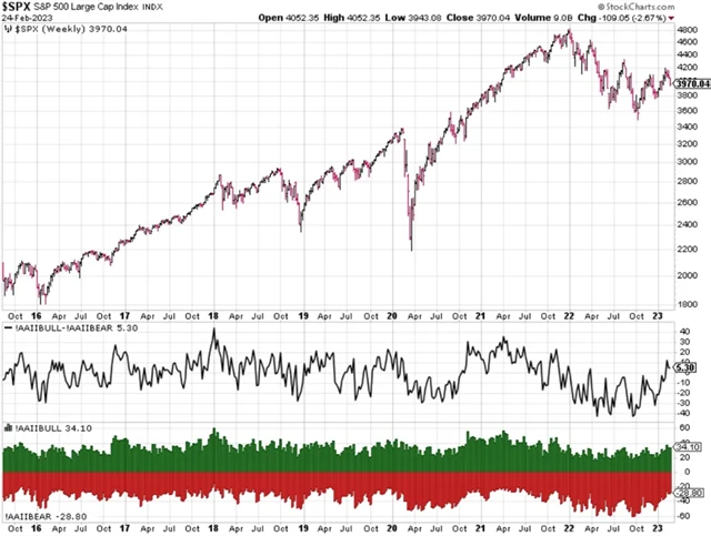 S&P 500 a průzkum AAII