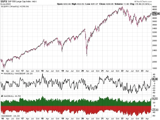 S&P 500 a průzkum AAII