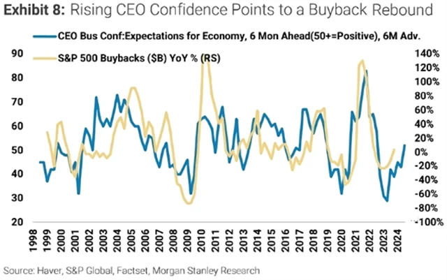 Zpětné odkupy akcií a nálada ředitelů firem