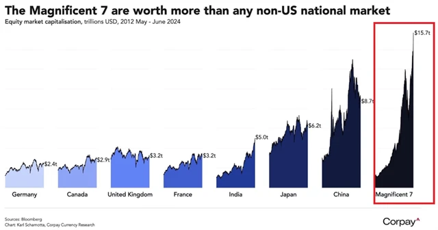 Úžasná sedmička vs. národní akciové trhy