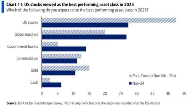 Americké akcie jako preferovaná investice na rok 2025