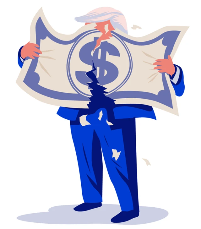 Donald Trump a dolar