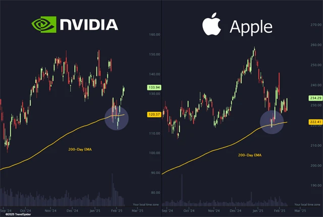 NVIDIA a Apple - technická analýza
