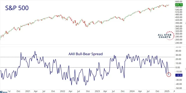 S&P 500 a průzkum AAII