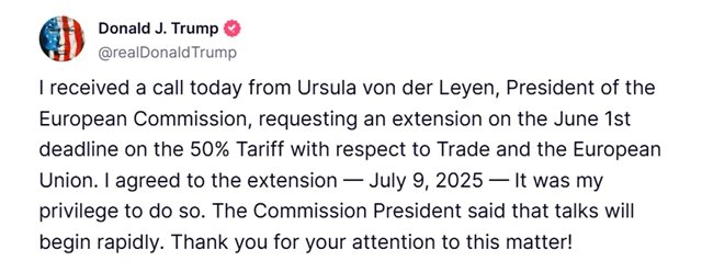 Trump souhlasí s jednáními s EU do 9. 7. 2025