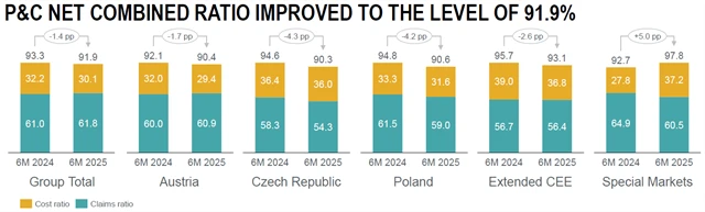 VIG - kombinovaný poměr