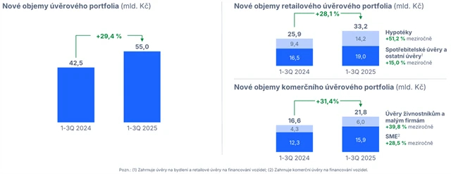 Nově poskytnuté úvěry