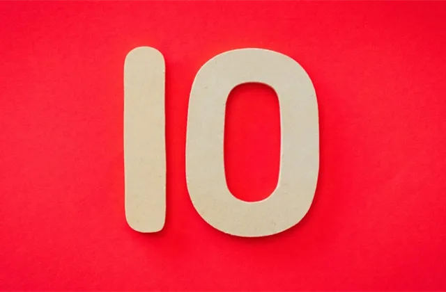 10, top 10, deset, desítka - ilustrační foto