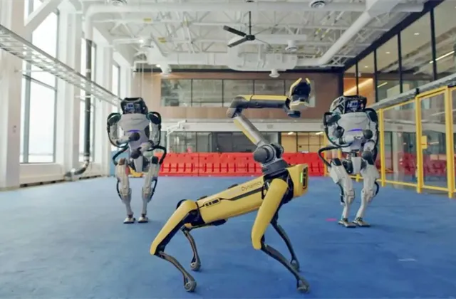 boston dynamics roboti tančící