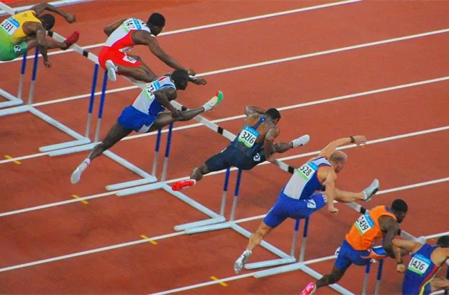 Překážky, překážka, atletika, sport