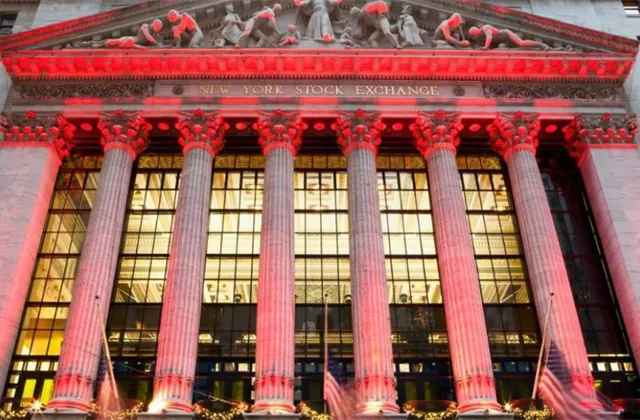 Newyorská burza, Wall Street, NYSE, americké akcie propad, pokles - ilustrační foto