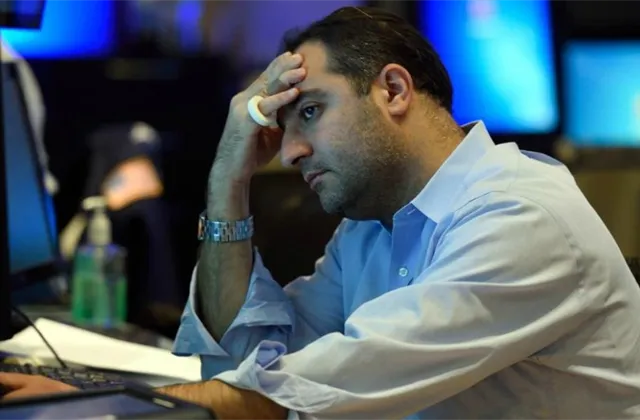 Trader, pokles, propad, NYSE