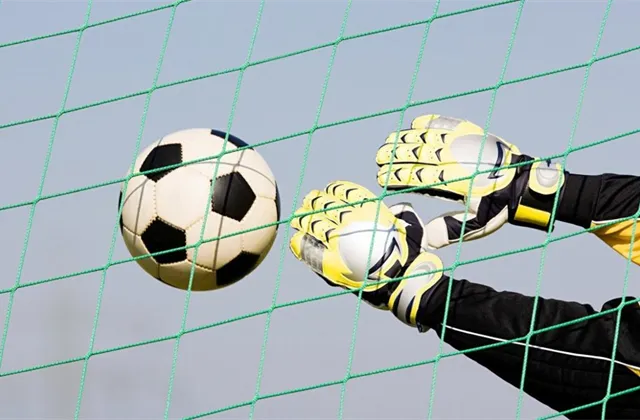 Brankář, gól, míč, fotbal, sport, síť - ilustrační foto