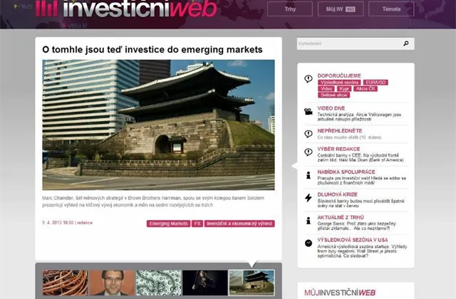 Pojďte se zaregistrovat na Investičníweb.cz