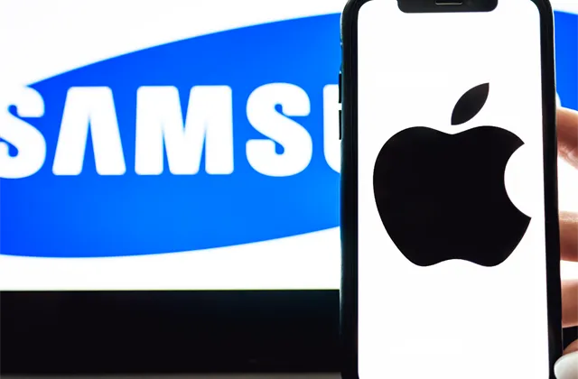 Apple, Samsung, mobil, telefon, technologie