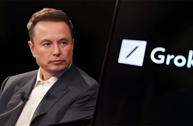 Elon Musk, Grok, AI, umělá inteligence - ilustrační foto