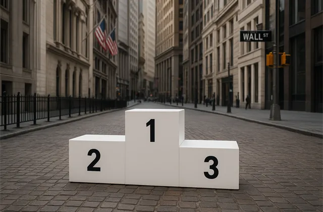 Stupně vítězů na Wall Street - ilustrační foto