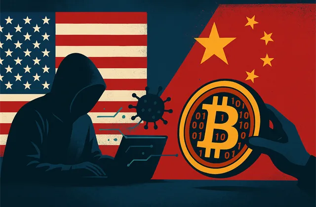 BTC, hacker, USA, Čína