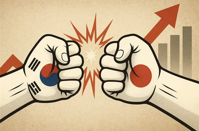 Japonsko vs. Jižní Korea - ilustrační foto