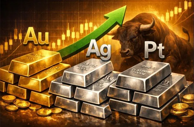 Zlato, stříbro, platina: Býčí trend sílí a trestá pochybovače