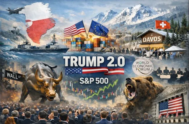 Týden na trzích podle burzovních grafů: Index S&P 500 mírně klesl, býci ale Davos nakonec ustáli