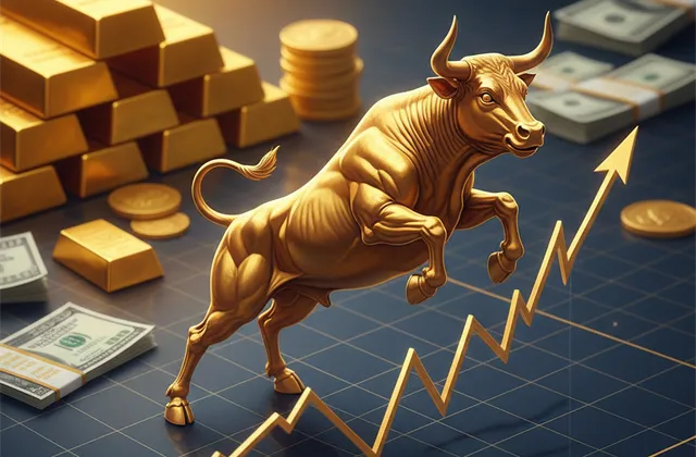 Dlouhodobý růst ceny zlata: Takhle drsné byly korekce během předchozích býčích trendů