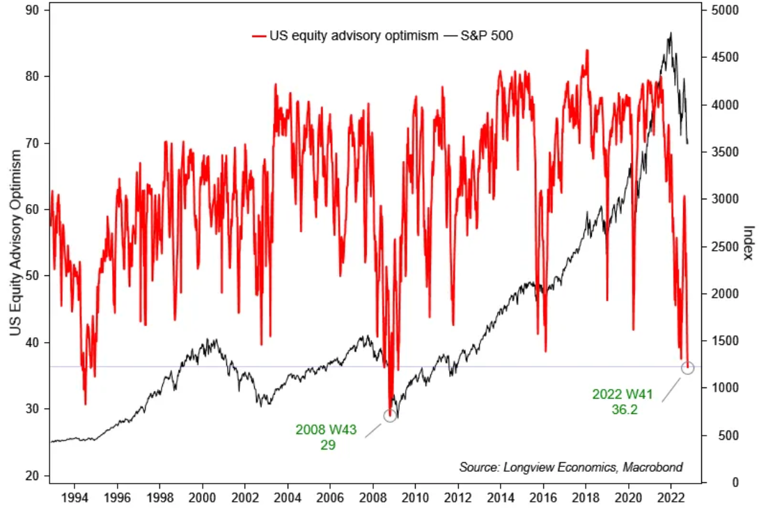 S&P 500 a nálada mezi investičními poradci