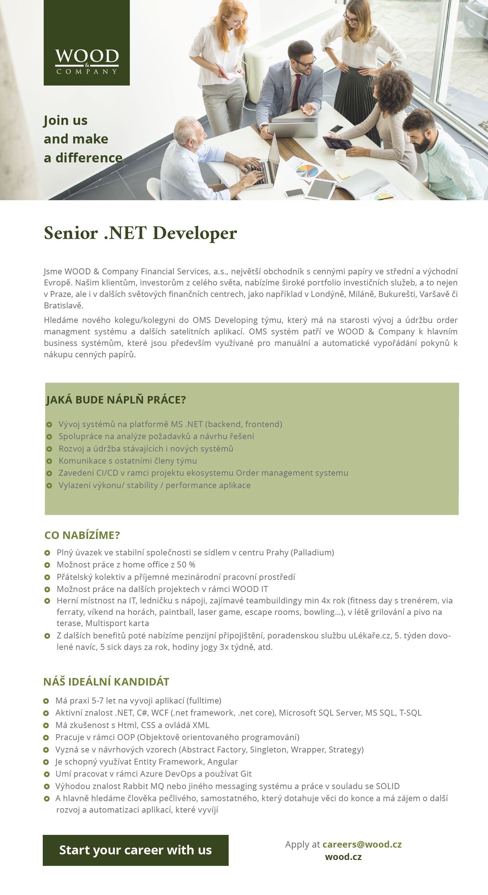 WOOD - Senior .NET Developer