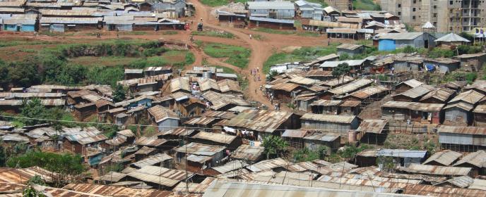 Slum Kibera (Nairobi, Keňa) - ilustrační foto