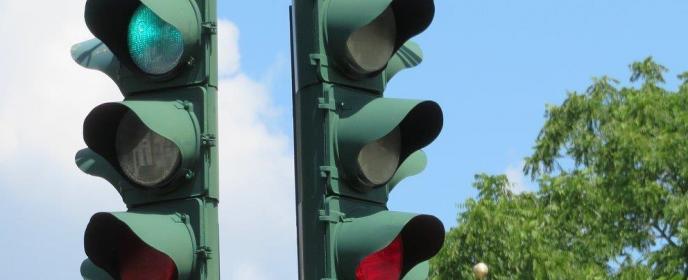 Obrácený semafor - ilustrační foto