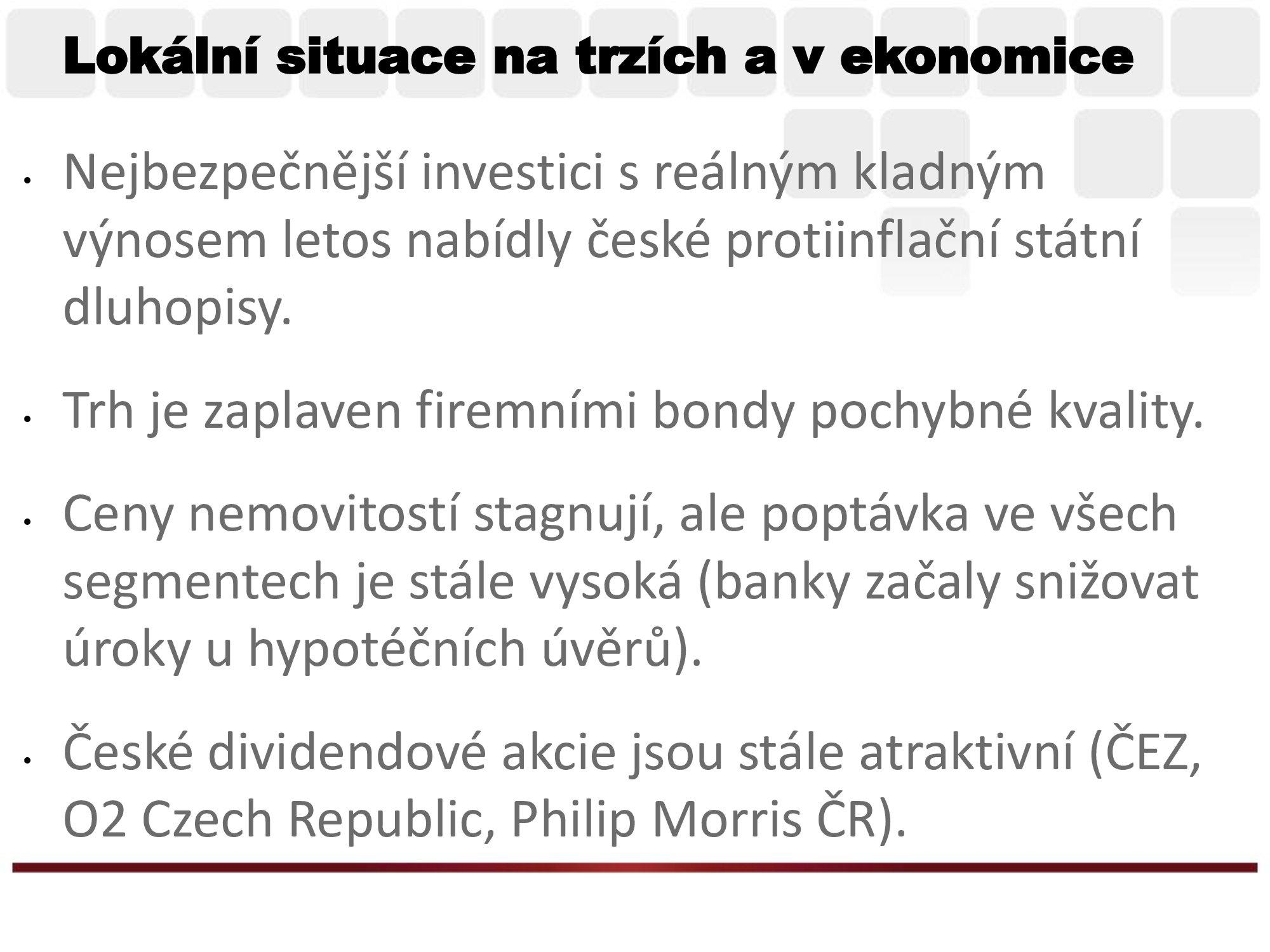Region CEE: Dividendy v Praze jsou stále atraktivní
